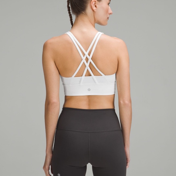 Lululemon Energy Longline Bra (medium support) B-D cups *Mango Dream Colour* - Picture 2 of 5